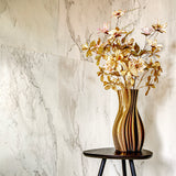 Vaza din ceramica, Atena Torchon, auriu, 40 cm - SIMONA'S COLLECTION