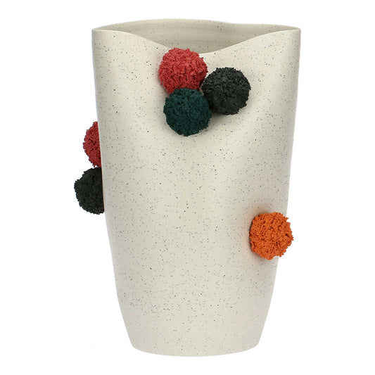 Vaza din ceramica, 21x35 cm, Pompompon - SIMONA'S COLLECTION