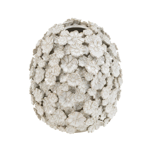 Vaza din ceramica, alb, 24 cm, Fiorinfiorello - SIMONA'S COLLECTION