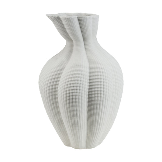 Vaza din ceramica, Atena, alb, 25x39 cm - SIMONA'S COLLECTION