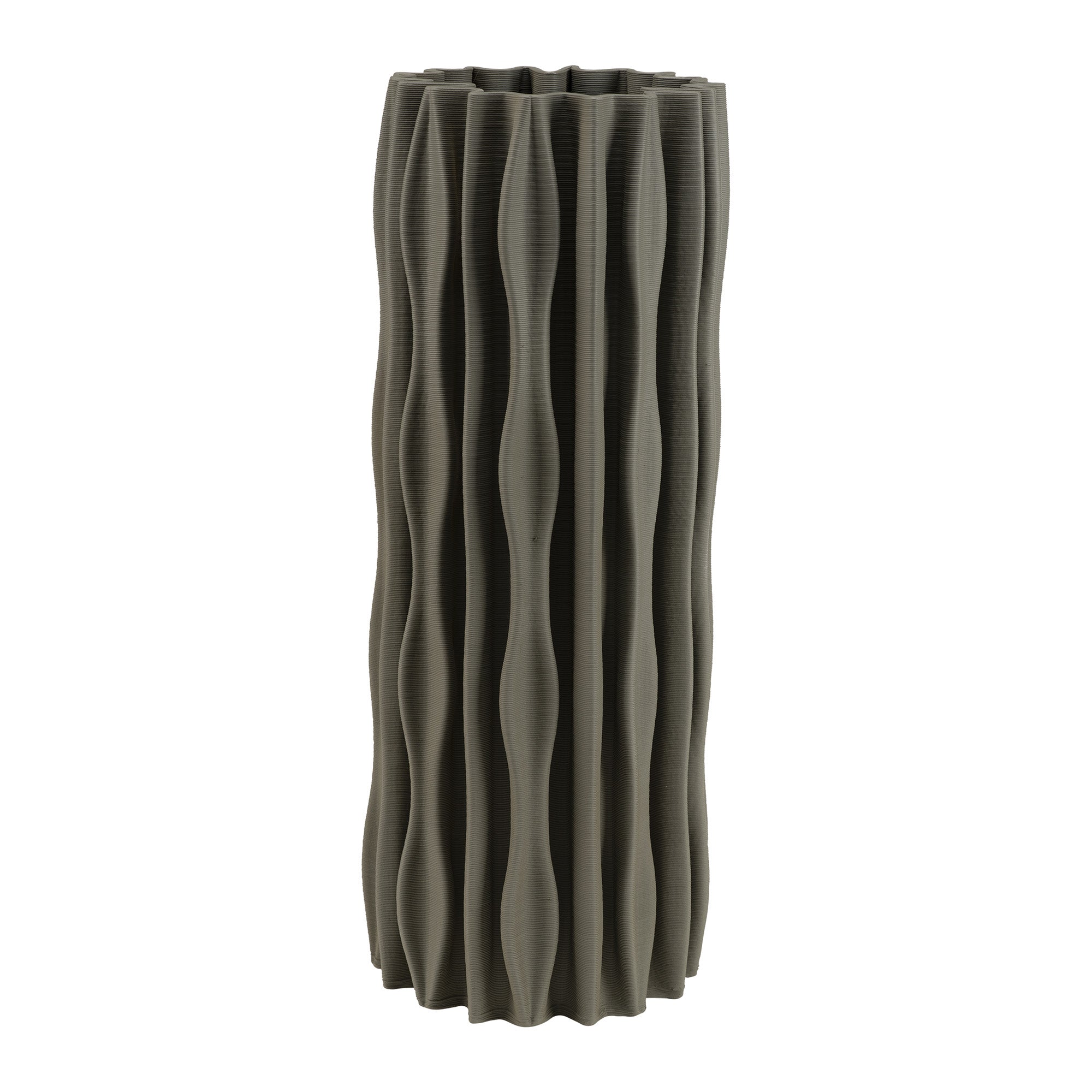 Vaza din ceramica, Atena, gri, 16x40 cm - SIMONA'S COLLECTION