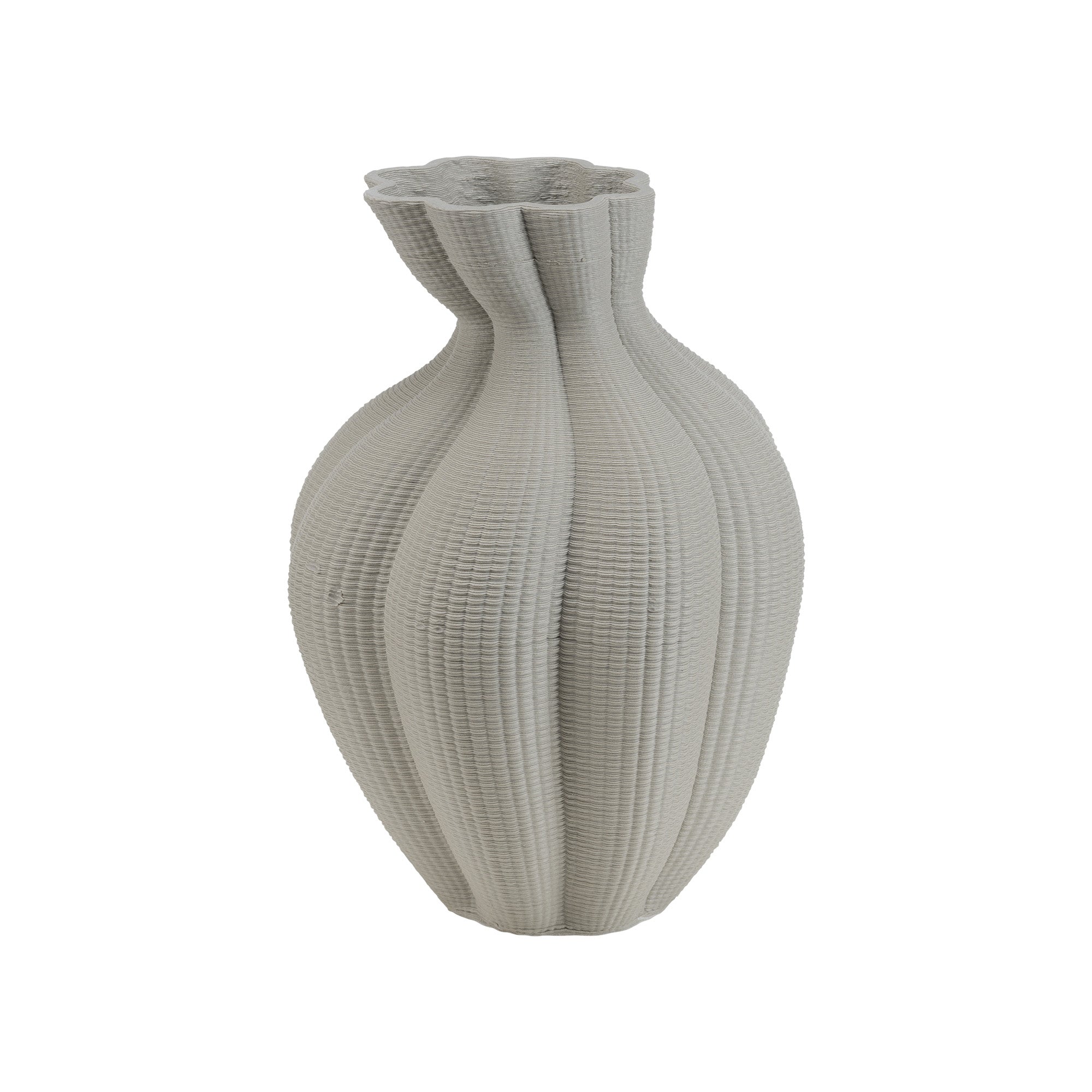 Vaza din ceramica, Atena, gri, 18x28 cm - SIMONA'S COLLECTION