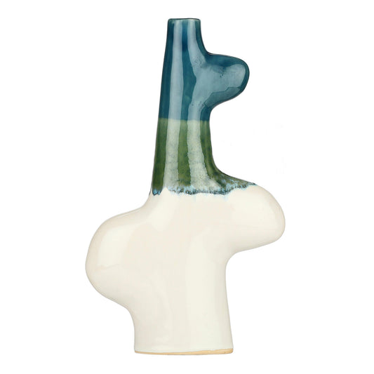 Vaza din ceramica, teal, 30 cm, Reagisco - SIMONA'S COLLECTION