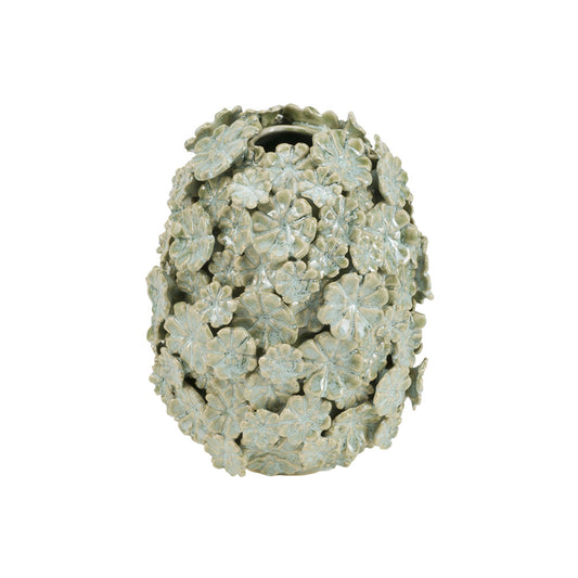 Vaza din ceramica, verde, 17 cm, Fiorinfiorello - SIMONA'S COLLECTION