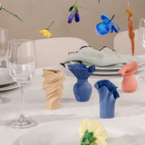 Vaza din portelan, 10 cm, Falda Midnight by Sebastian Herkner - ROSENTHAL