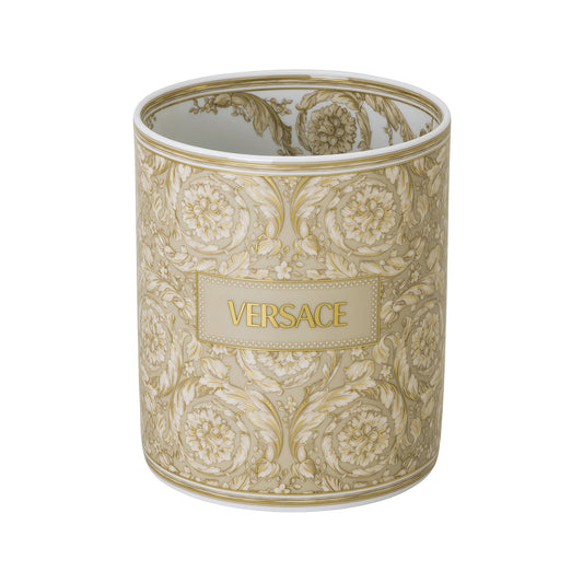 Vaza din portelan, 18 cm, Barocco Beige - VERSACE
