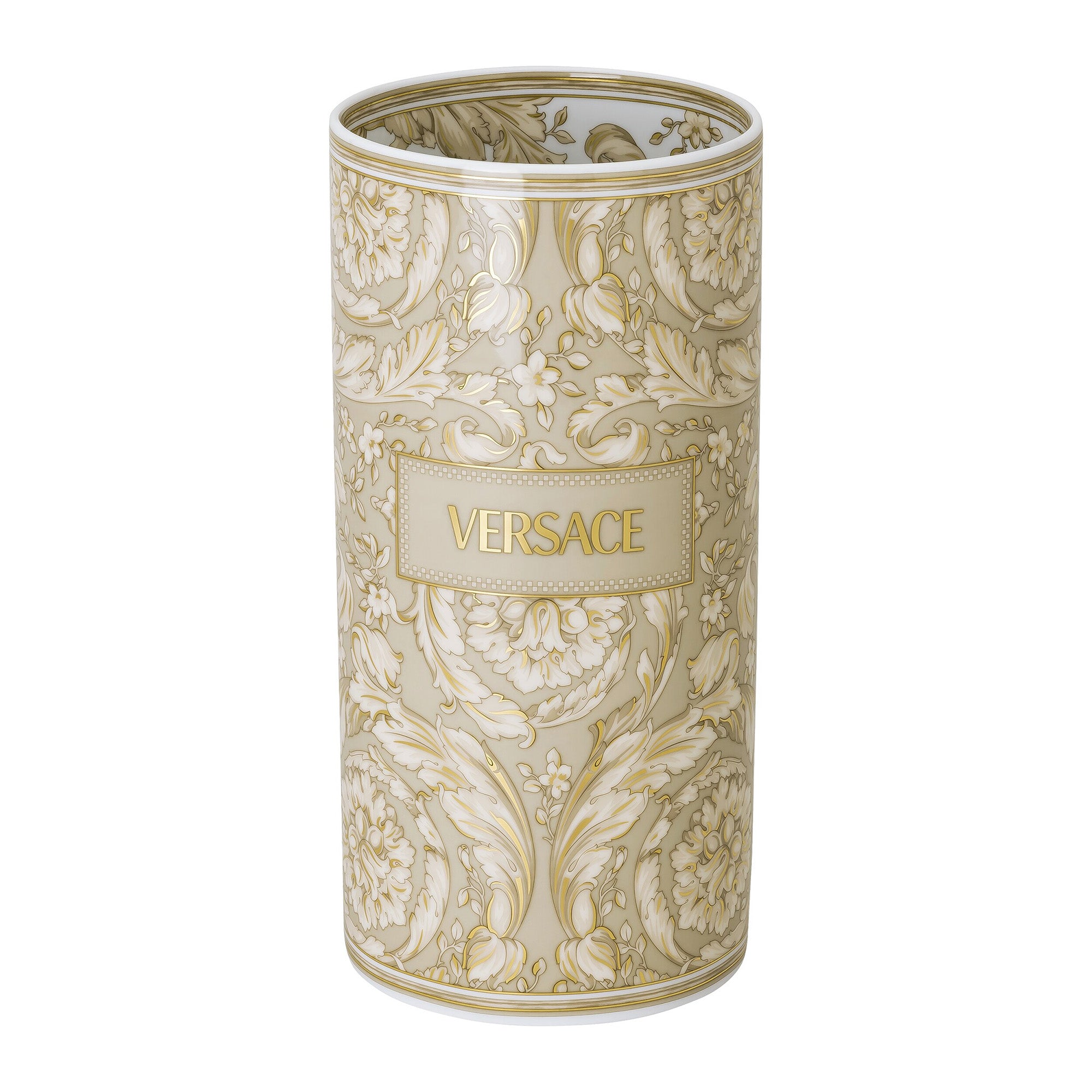 Vaza din portelan, 24 cm, Barocco Beige - VERSACE