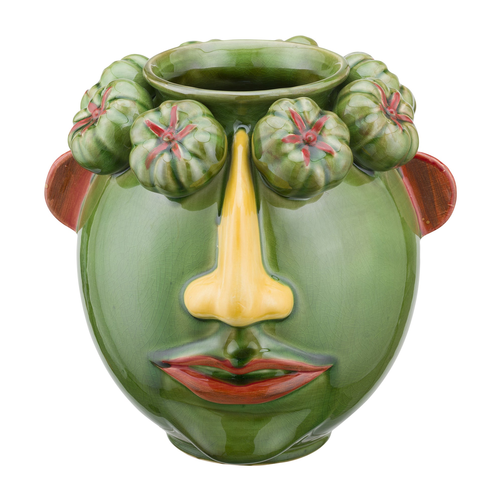 Vaza din portelan, verde, 25 cm, Arciboldo - SIMONA'S COLLECTION