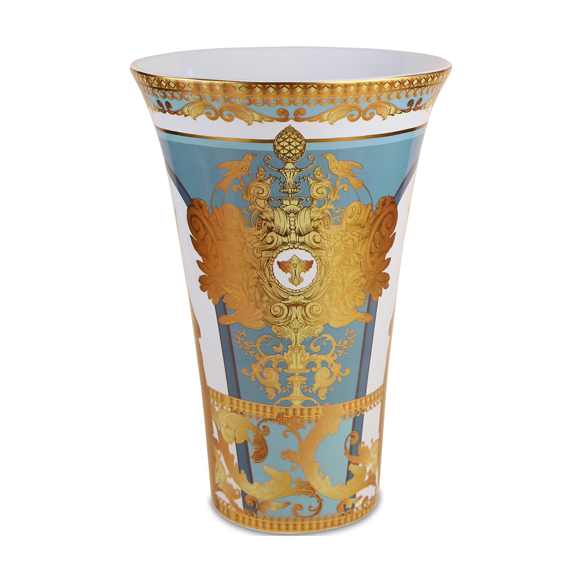 Vaza din portelan, 26 cm, Blue, Minerva - BACI MILANO