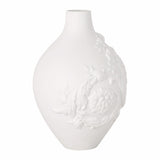 Vaza decorativa din portelan, 33 cm, Barocco 3D White - VERSACE