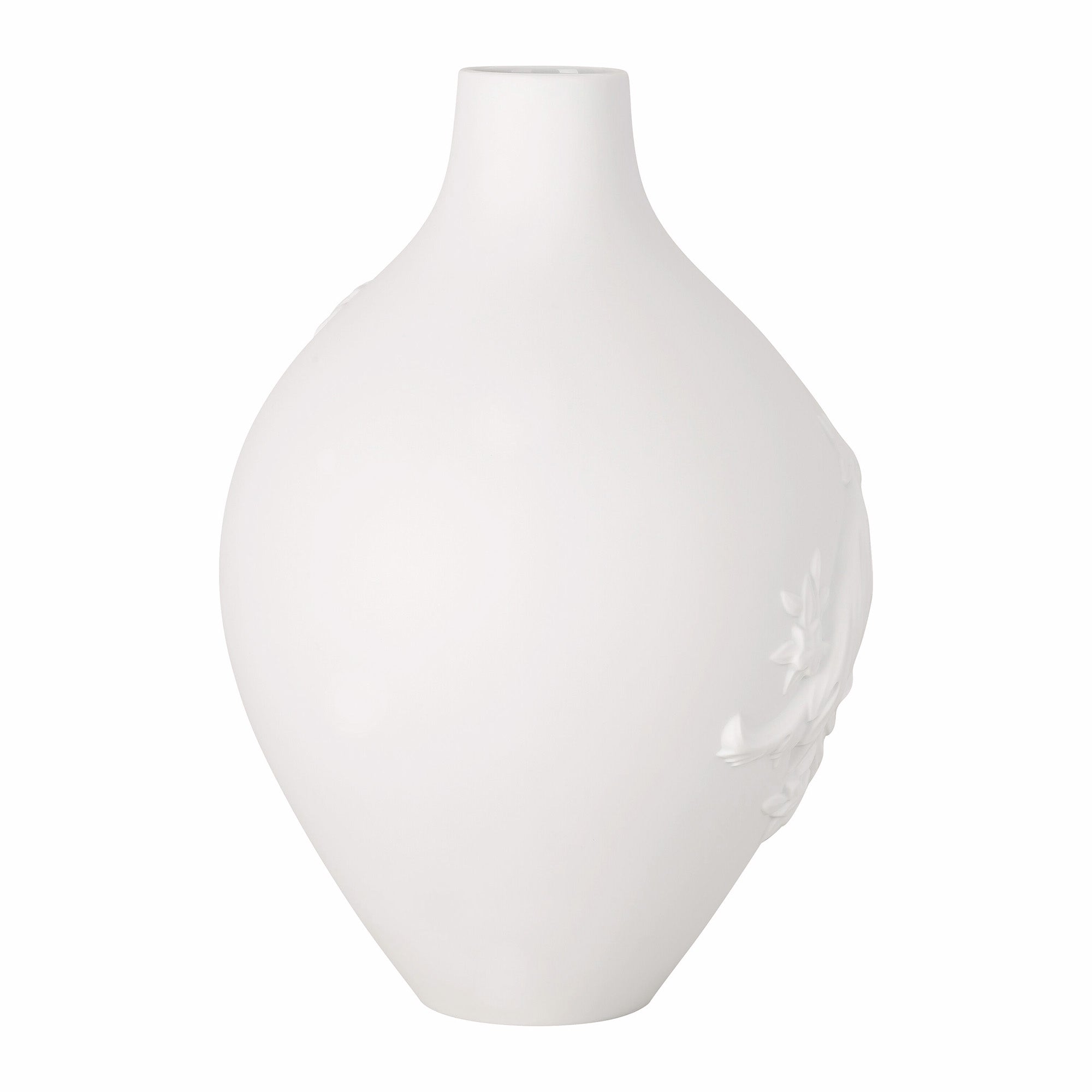 Vaza decorativa din portelan, 33 cm, Barocco 3D White - VERSACE