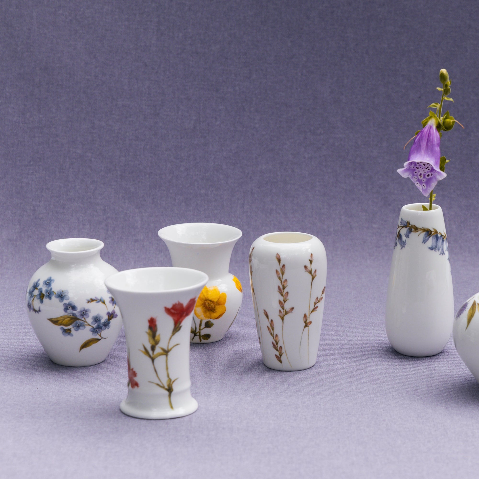 Vaza din portelan, 9 cm, Forget me not - HUTSCHENREUTHER