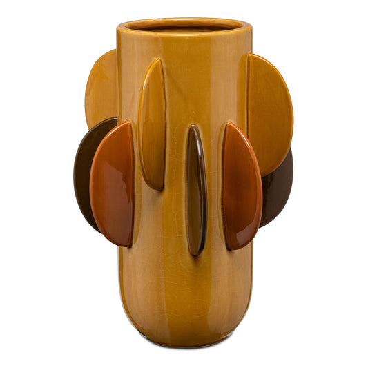 Vaza din portelan, galben, 34 cm, Lelune - SIMONA'S COLLECTION