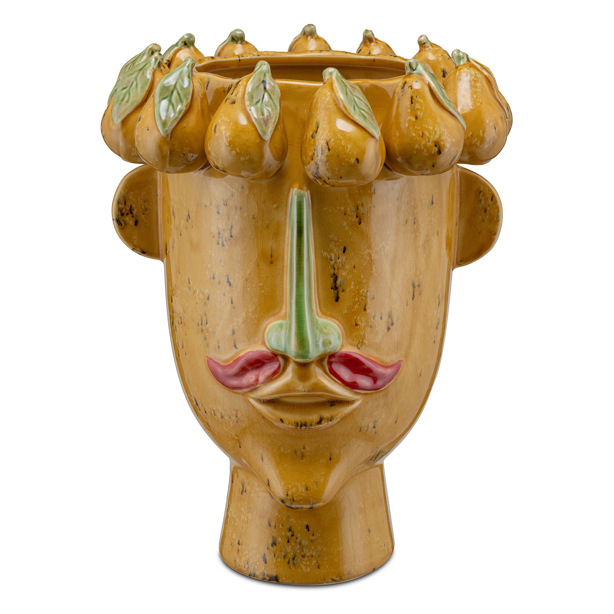 Vaza din portelan, galben, 37 cm, Arciboldo - SIMONA'S COLLECTION
