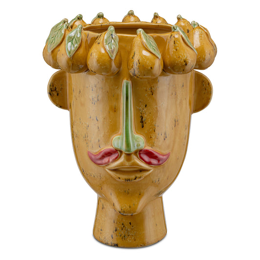 Vaza din portelan, galben, 37 cm, Arciboldo - SIMONA'S COLLECTION