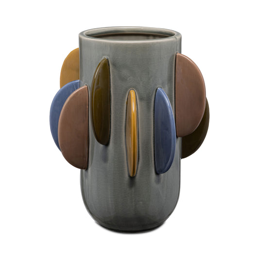 Vaza din portelan, gri, 26 cm, Lelune - SIMONA'S COLLECTION