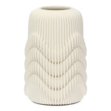 Vaza din portelan, Lino, alb, 38 cm - SIMONA'S COLLECTION