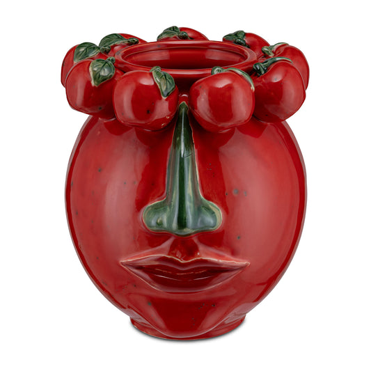 Vaza din portelan, rosu, 26 cm, Arciboldo - SIMONA'S COLLECTION