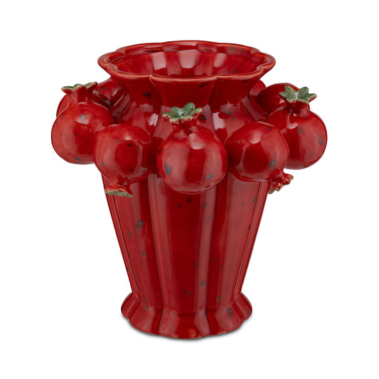 Vaza din portelan, rosu, 24 cm, Multigrani - SIMONA'S COLLECTION