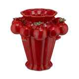 Vaza din portelan, rosu, 24 cm, Multigrani - SIMONA'S COLLECTION