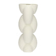 Vaza din portelan, Trama, alb, 15x39 cm - SIMONA'S COLLECTION