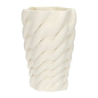 Vaza din portelan, Trama Weaving, alb, 24x38 cm - SIMONA'S COLLECTION