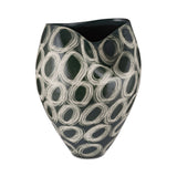 Vaza din portelan, verde inchis, 35 cm, Infinito - SIMONA'S COLLECTION