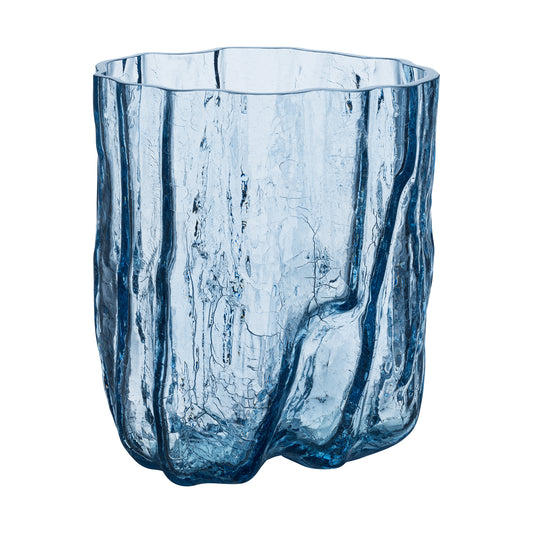 Vaza din sticla, Blue, 27 cm, Crackle by Asa Jungnelius - KOSTA BODA