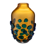 Vaza din sticla, chihlimbariu, 31 cm, Sofia - SIMONA'S COLLECTION