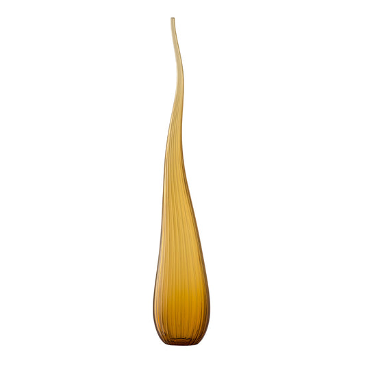 Vaza din sticla, chihlimbariu, 83 cm, Aria - SALVIATI