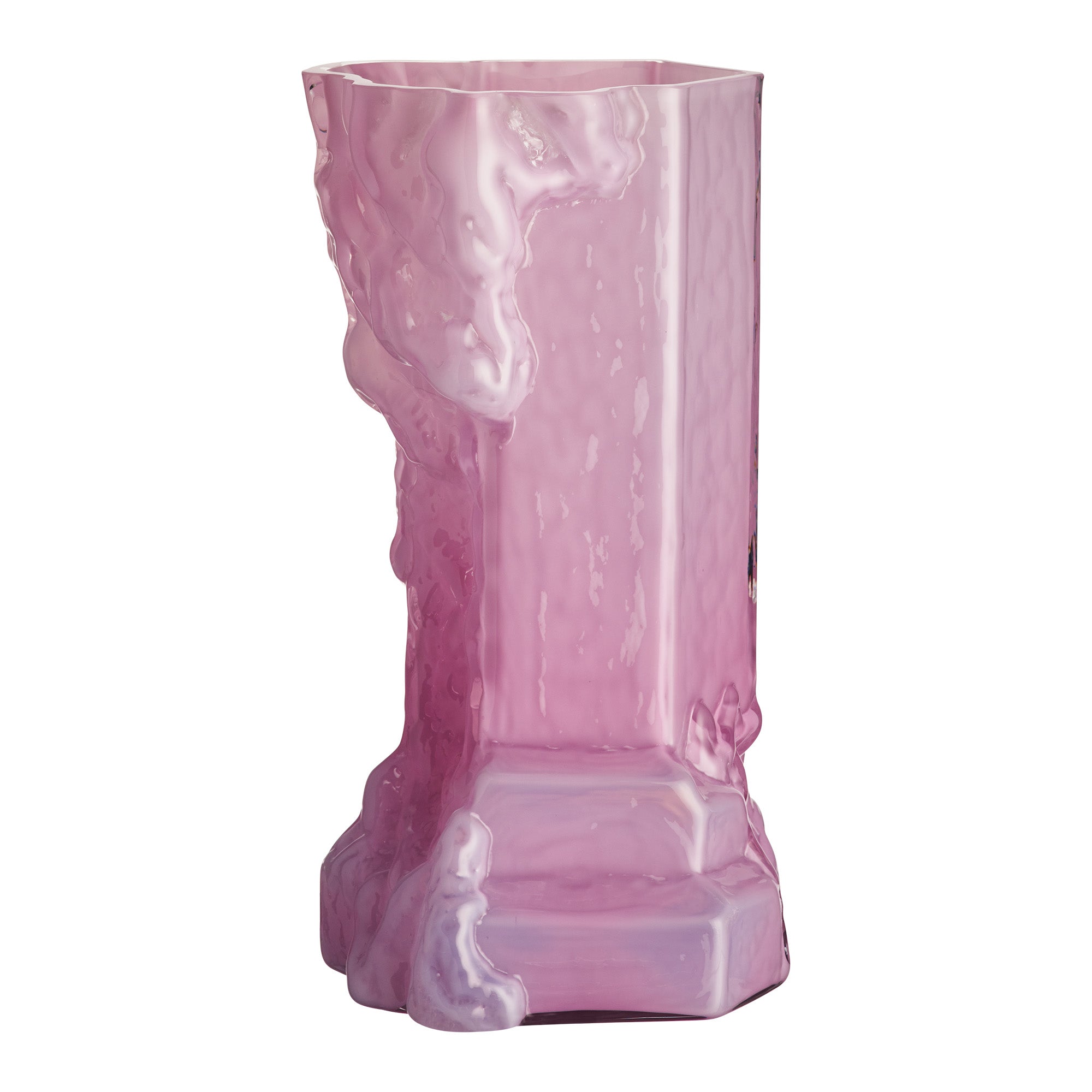 Vaza din sticla cristalina, Cool Pink, 35 cm, Rocky Baroque by Hanna Hansdotter - KOSTA BODA