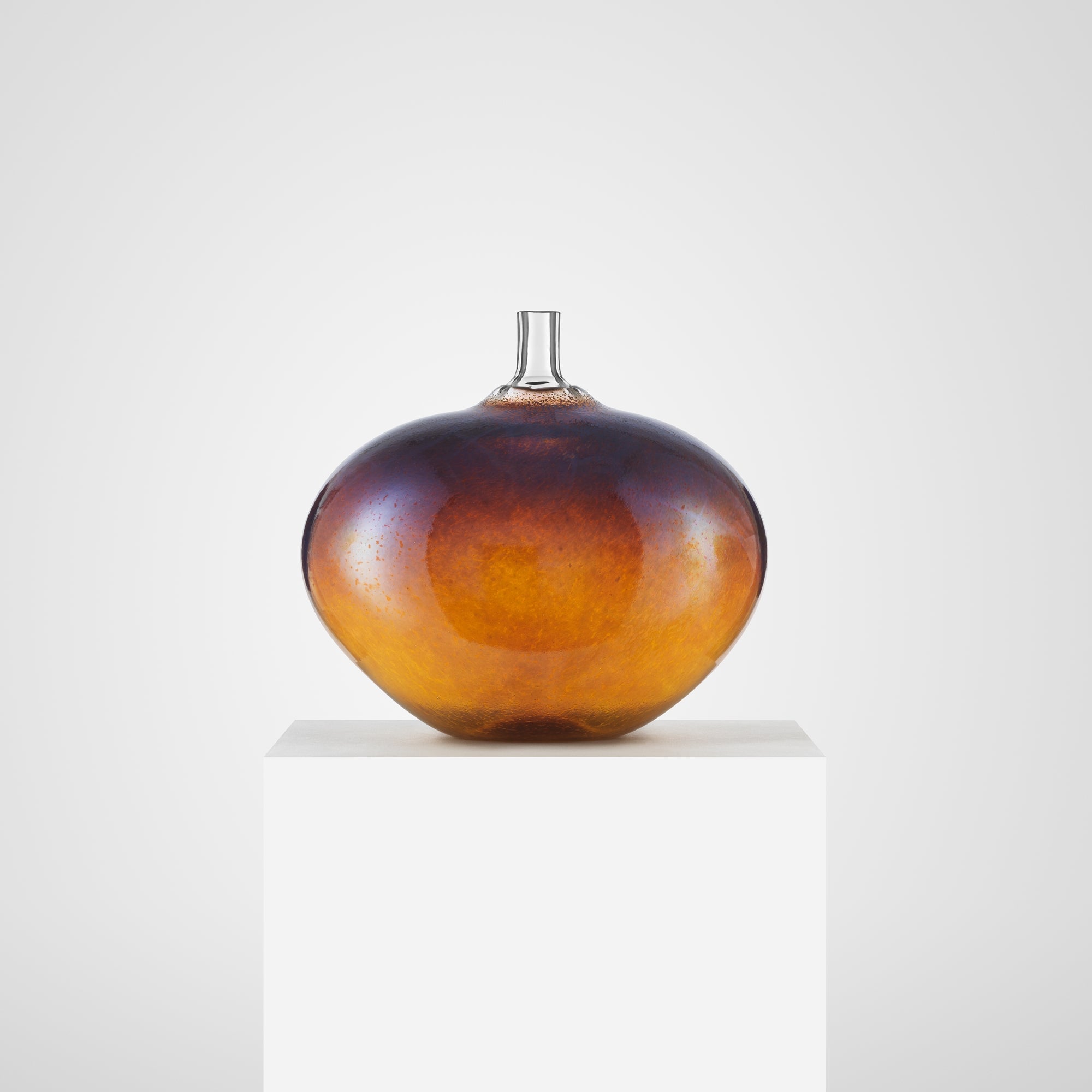 Vaza din sticla cristalina, Golden Brown, 29 cm, Beans by Bertil Vallien - KOSTA BODA