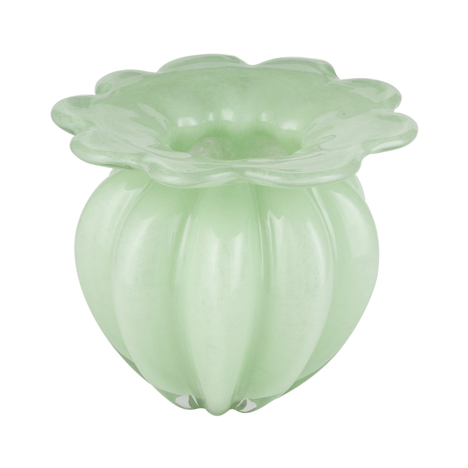 Vaza din sticla, Gala, verde, 20x18 cm - SIMONA'S COLLECTION