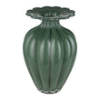 Vaza din sticla, Gala, verde inchis, 21x32 cm - SIMONA'S COLLECTION