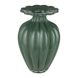Vaza din sticla, Gala, verde inchis, 21x32 cm - SIMONA'S COLLECTION