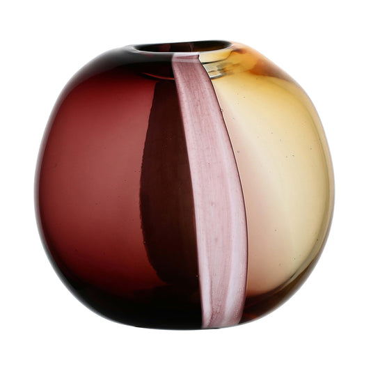 Vaza din sticla, galben, 21 cm, Sullatela - SIMONA'S COLLECTION