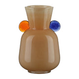 Vaza din sticla, Pastello, bej, 25 cm - SIMONA'S COLLECTION