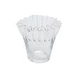 Vaza din sticla, transparent, 14 cm, Gala Plisse - SIMONA'S COLLECTION