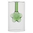 Vaza din sticla, verde, 18.5 cm, Infiore - SIMONA'S COLLECTION