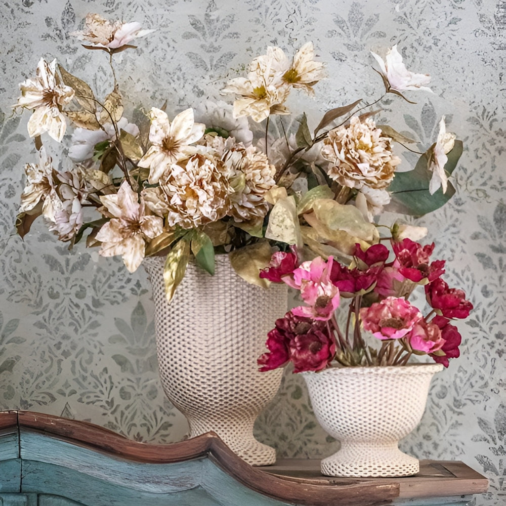 Vaza din rasina, crem, 15 cm, Imperoro - SIMONA'S COLLECTION