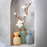 Vaza din sticla, Pastello, bej, 25 cm - SIMONA'S COLLECTION