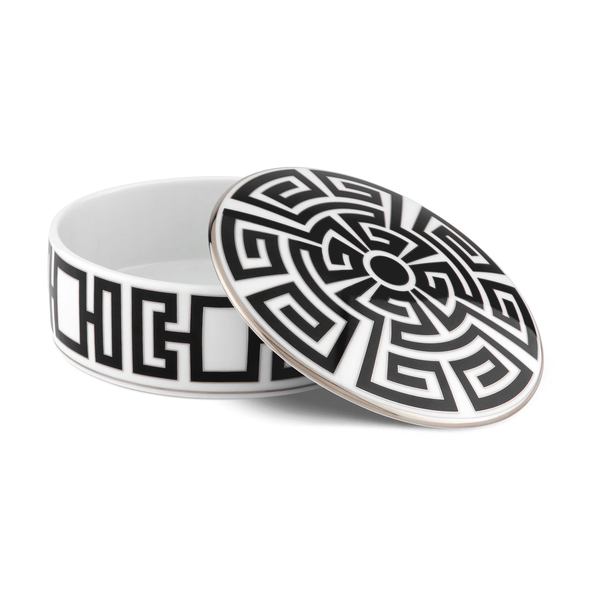 Cutie din portelan, 13 cm, Labirinto Nero - GINORI 1735