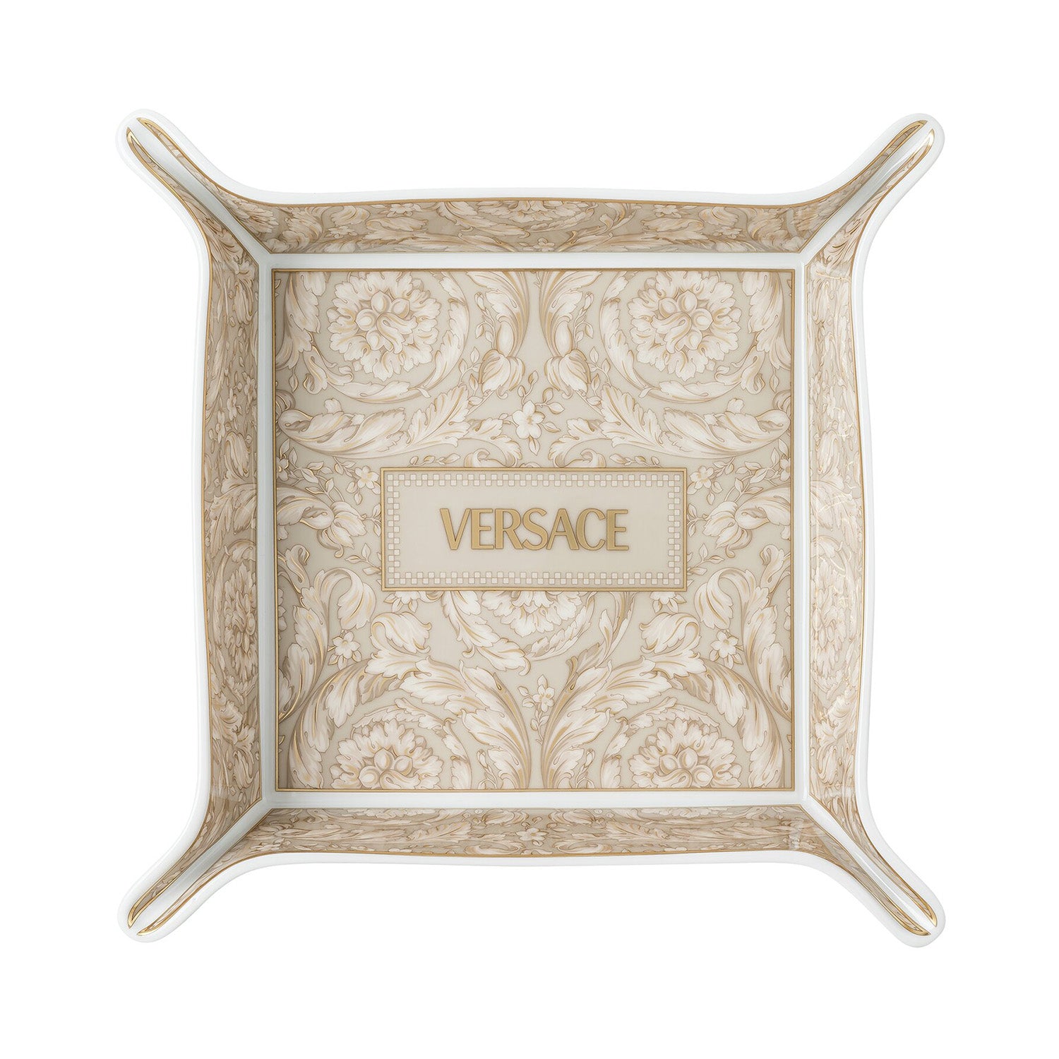 Vide-poche, 18 cm,  Barocco Beige - VERSACE