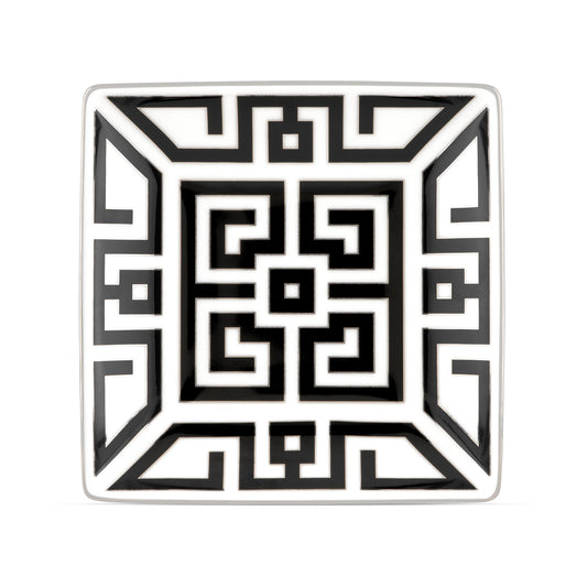 Vide-poche din portelan, 13.5 cm, Labirinto Nero - GINORI 1735