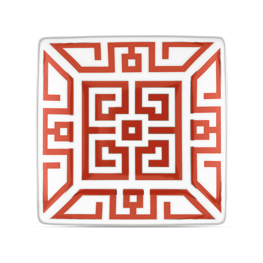 Vide-poche din portelan, 13.5 cm, Labirinto Scarlatto - GINORI 1735