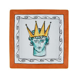 Vide-poche din portelan, 24.5 cm, Il Viaggio di Nettuno Rock Orange - GINORI 1735