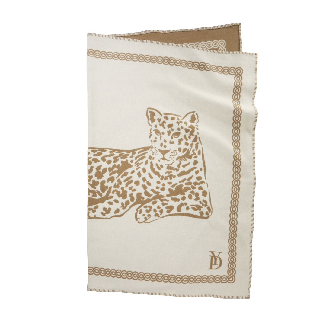 Pled 130x170 cm, mohair, Leopard - YVES DELORME