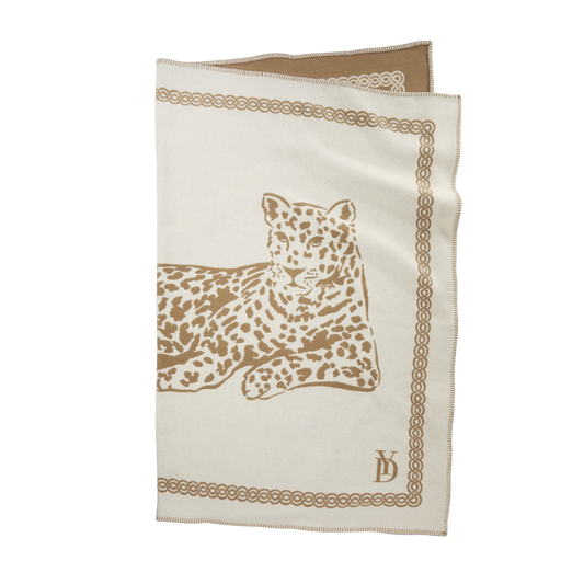 Pled 130x170 cm, mohair, Leopard - YVES DELORME