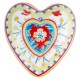 Decoratiune inima din portelan, 12 cm, Mamma Mia Heart - BACI MILANO