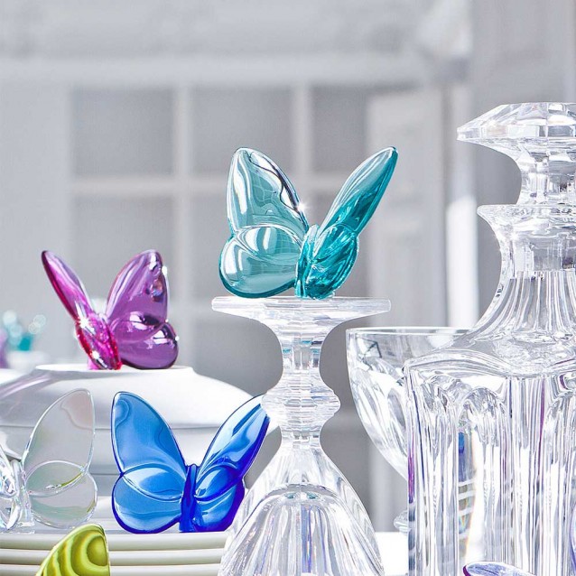 Sculptura transparenta din cristal, Papillon Lucky Butterfly - BACCARAT